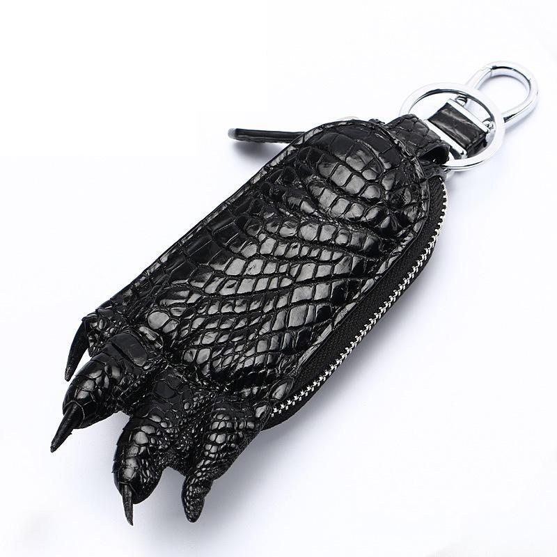 Chain Lock Combination - Crocodile Leather Key Bag Crocodile Claw
