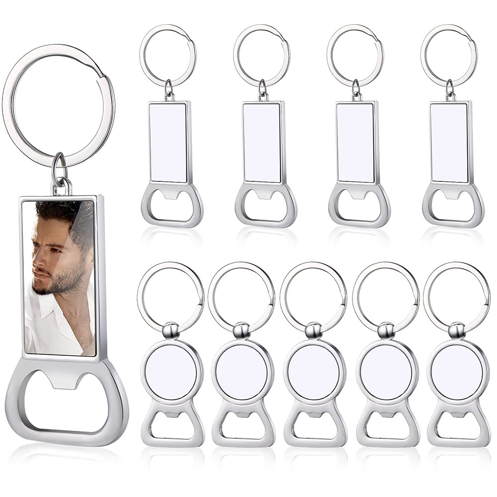 Chain Lock Combination - 10pcs Sublimation Blank Keychains Sublimation Metal