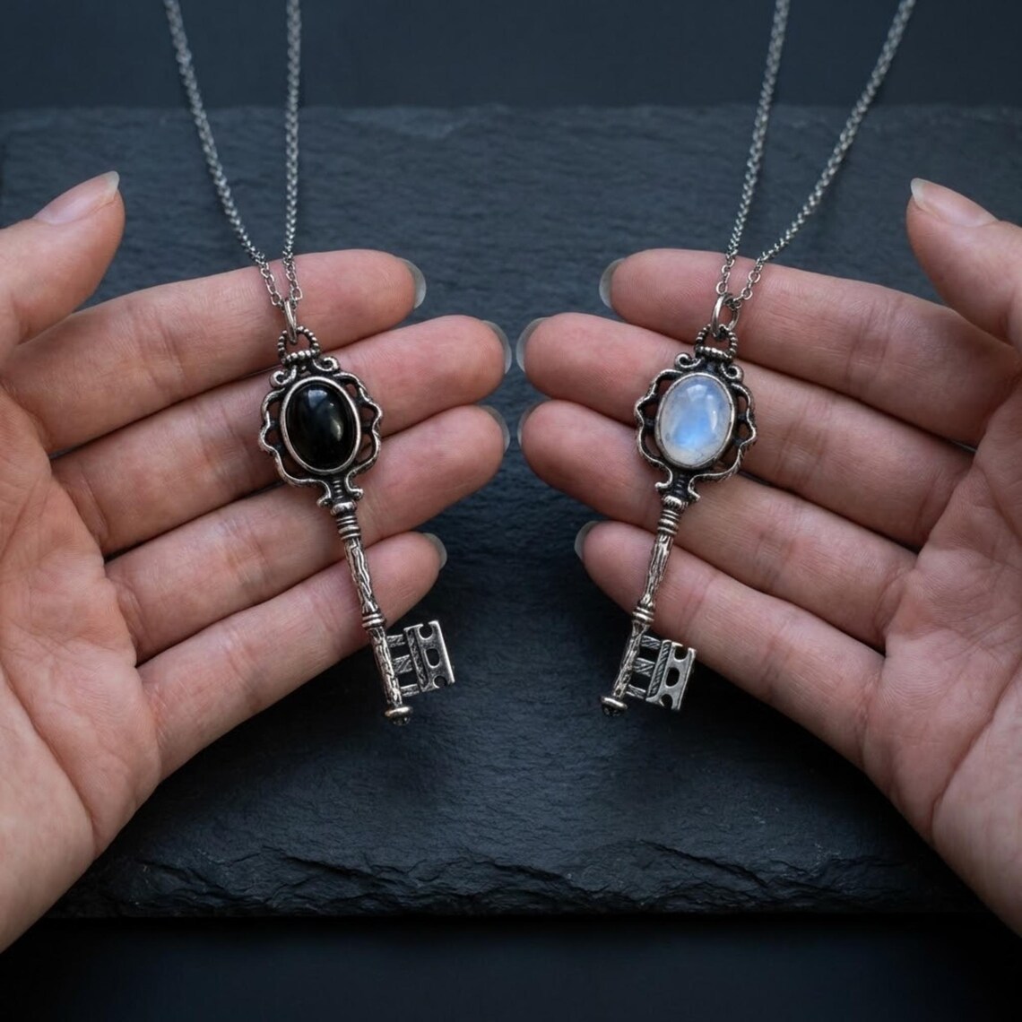 Gothic Vintage Sliver Color Ke - Chain Lock Combination recension och pris
