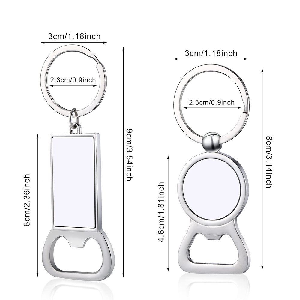 10pcs Sublimation Blank Keycha - Chain Lock Combination recension och pris