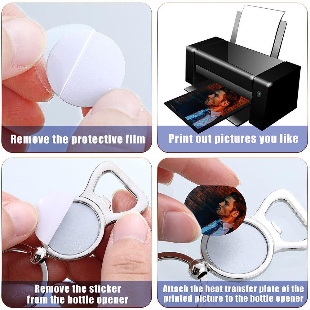10pcs Sublimation Blank Keycha - Chain Lock Combination recension och pris