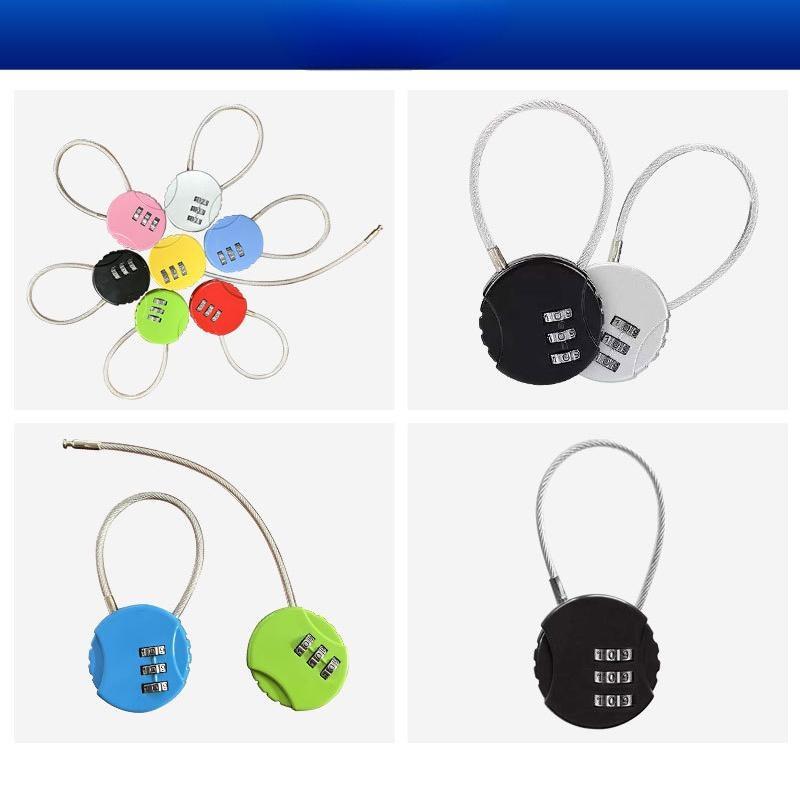 3 Digit Cable Combination Padl - Cable Lock Flexible recension och pris