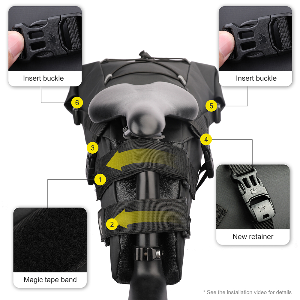 Rhinowalk Bike Saddle Bag Wate - Panniers Waterproof Rear recension och pris
