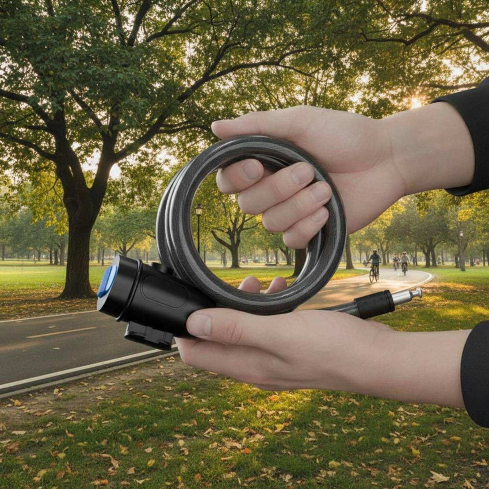 Cycle Lock Anti Theft Steel Ca - Cable Lock Flexible recension och pris