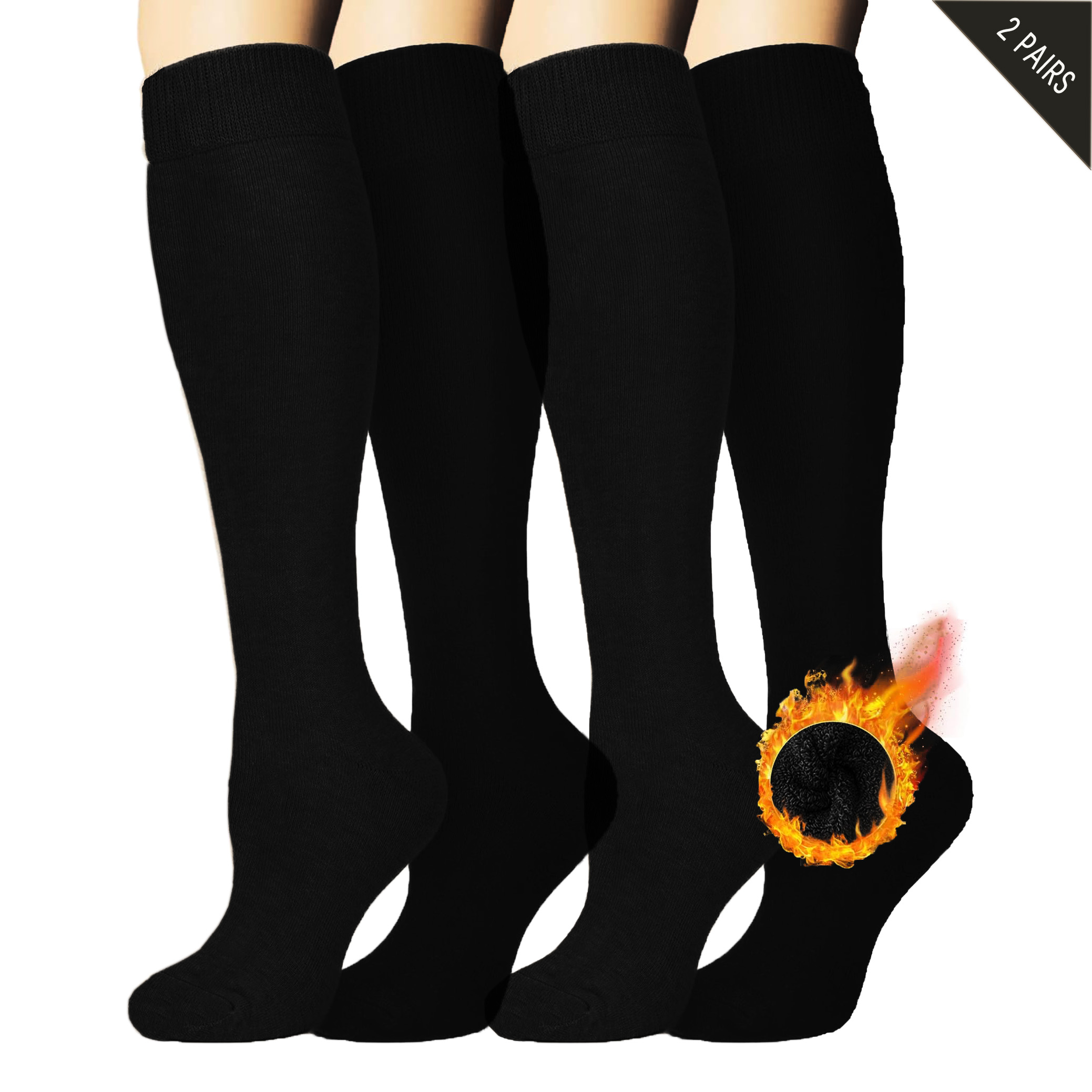 2 Pairs Fleece Warm Knee High  - Cycling To Work recension och pris