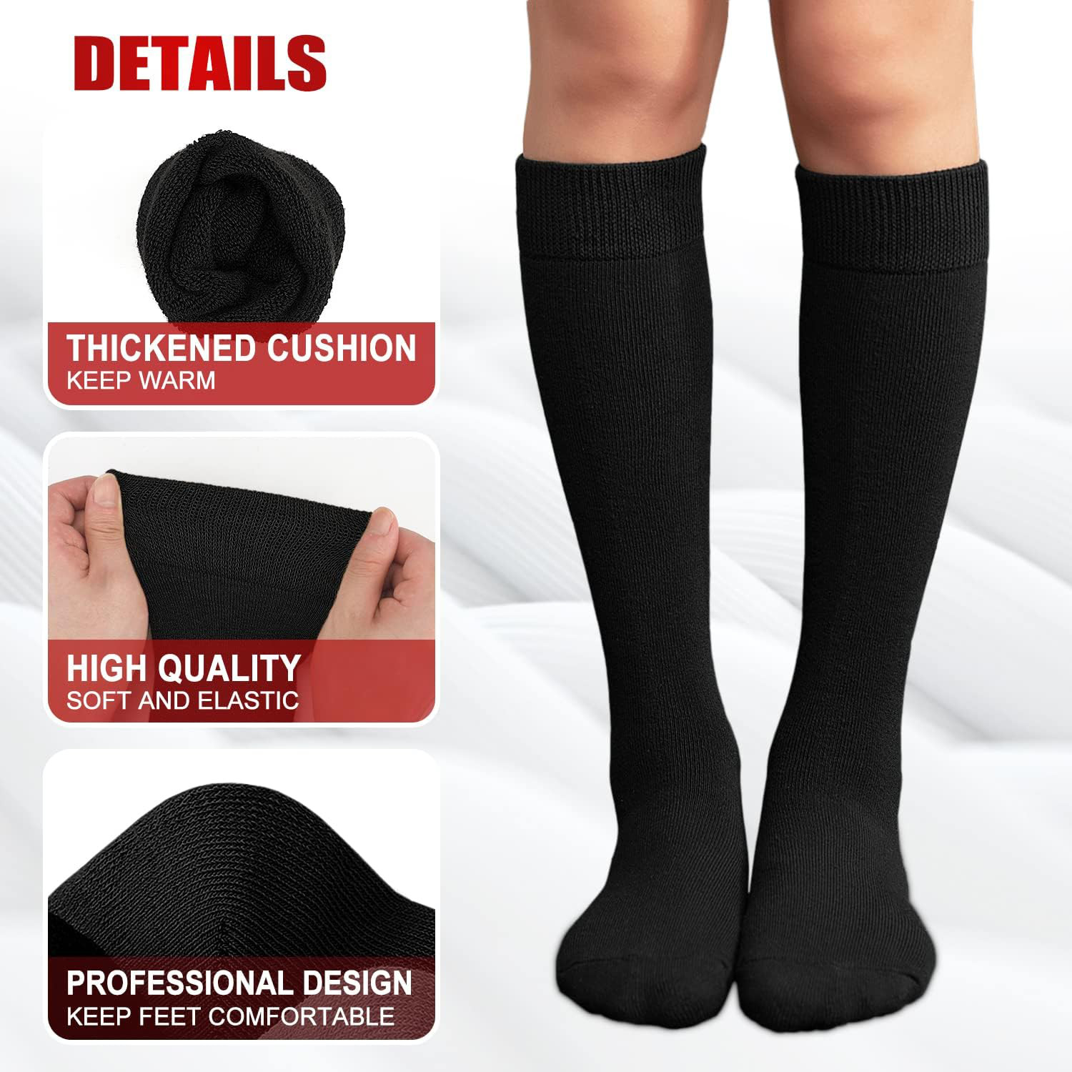 2 Pairs Fleece Warm Knee High  - Cycling To Work recension och pris
