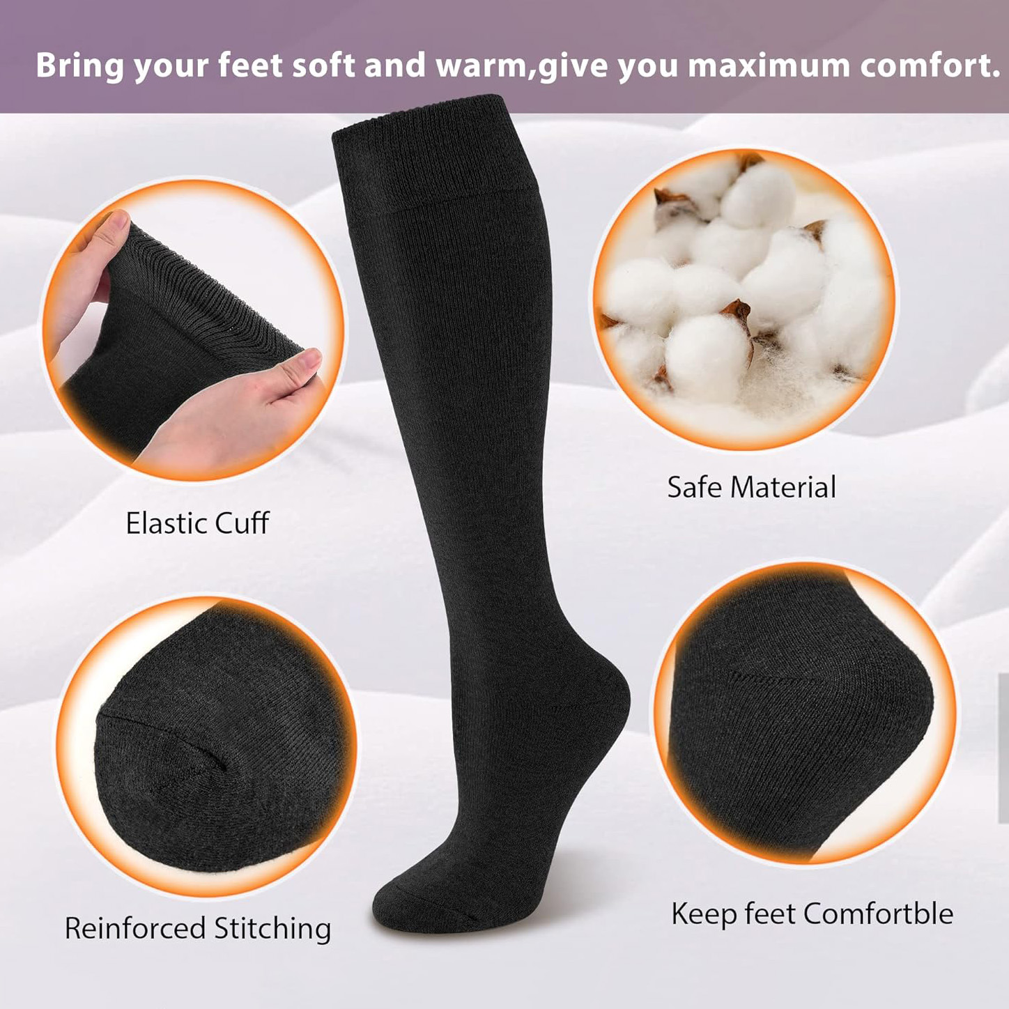 2 Pairs Fleece Warm Knee High  - Cycling To Work recension och pris